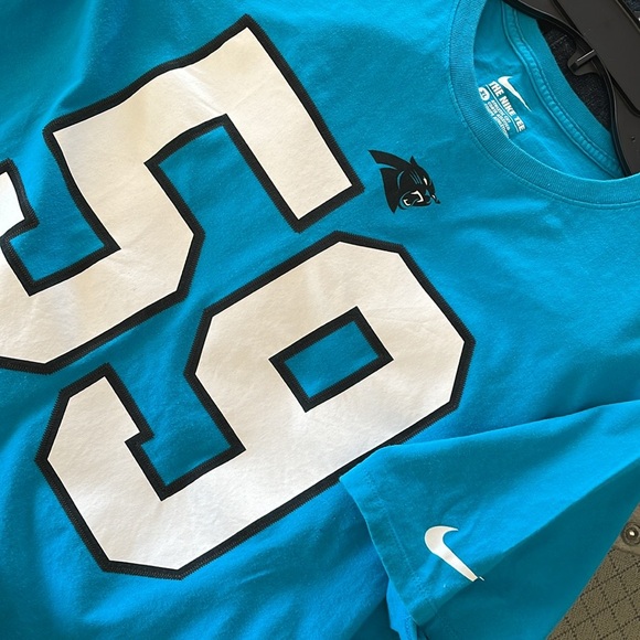 Nike Blue Short Sleeve Tee with White and Black Accents - Picture 4 of 8